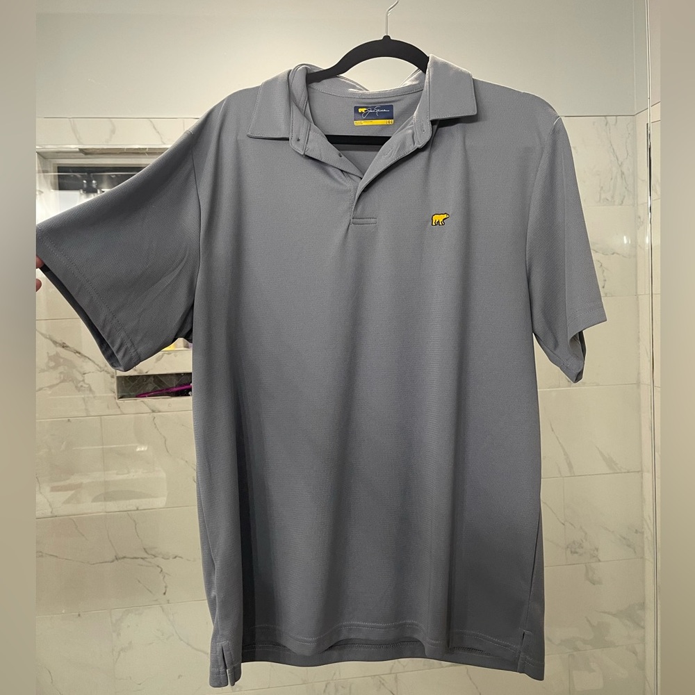 Men’s grey collared shirt size Large